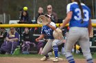 Softball vs Emerson  Wheaton College Softball vs Emerson College in game 2 of their doubleheader. - Photo by Keith Nordstrom : Wheaton, Softball